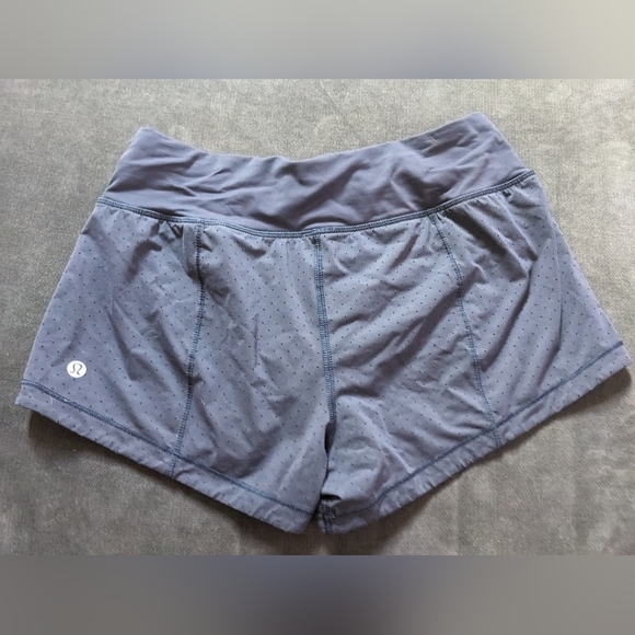 Lululemon Blue Running Shorts Sz 4 - Picture 3 of 5